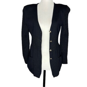 Vintage Escada classic navy blue cardigan
